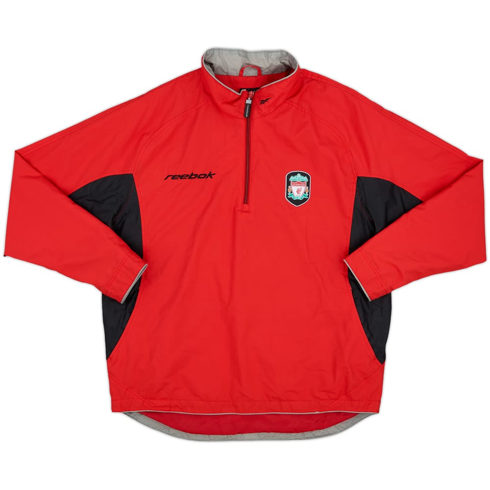 2003-04 Liverpool Reebok 1/4 Zip Track Jacket - 9/10 - (S)