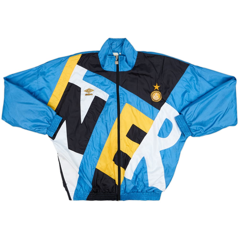 1991-92 Inter Milan Umbro Track Jacket - 9/10 - (XL)