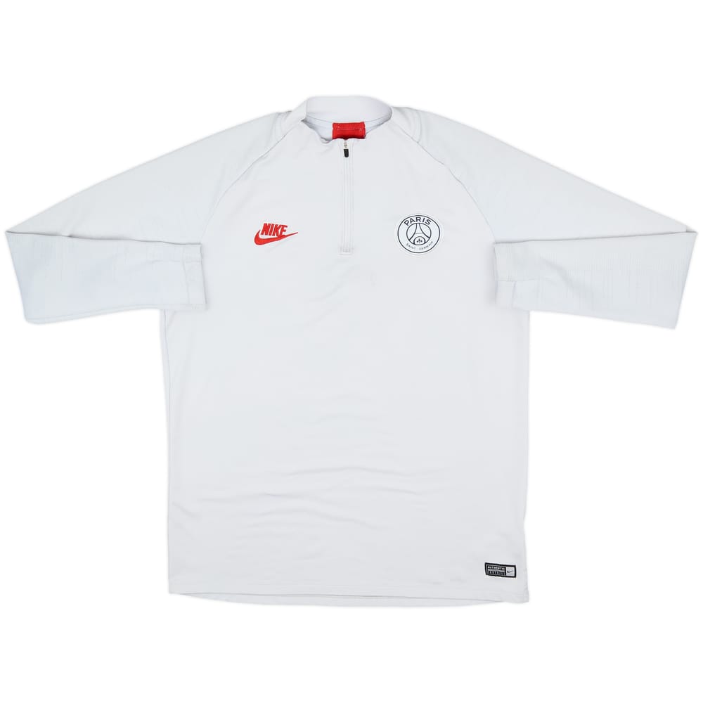 2019-20 Paris Saint-Germain Nike 1/4 Zip Drill Top - 7/10 - (L)