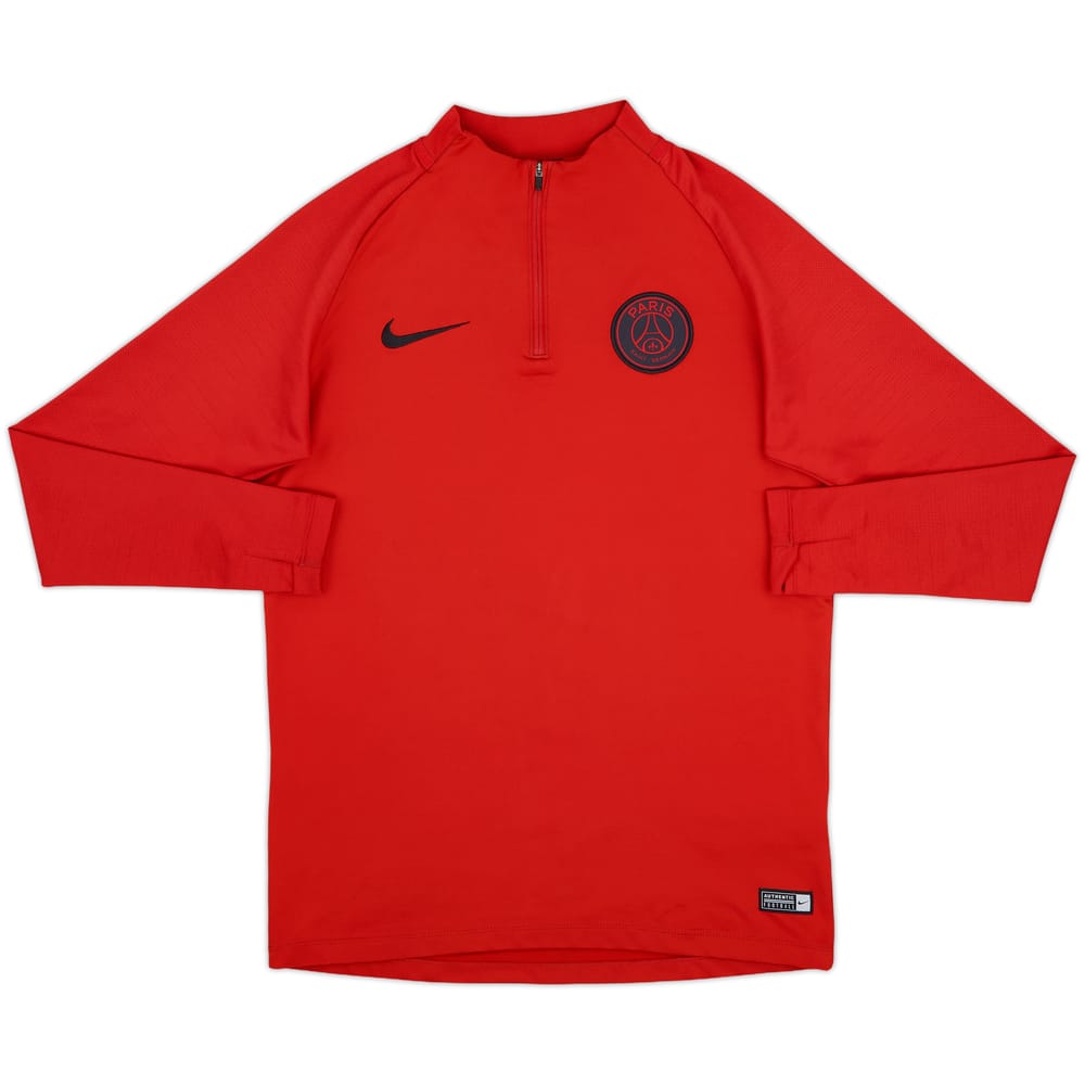 2019-20 Paris Saint-Germain Nike 1/4 Zip Drill Top - 9/10 - (M)