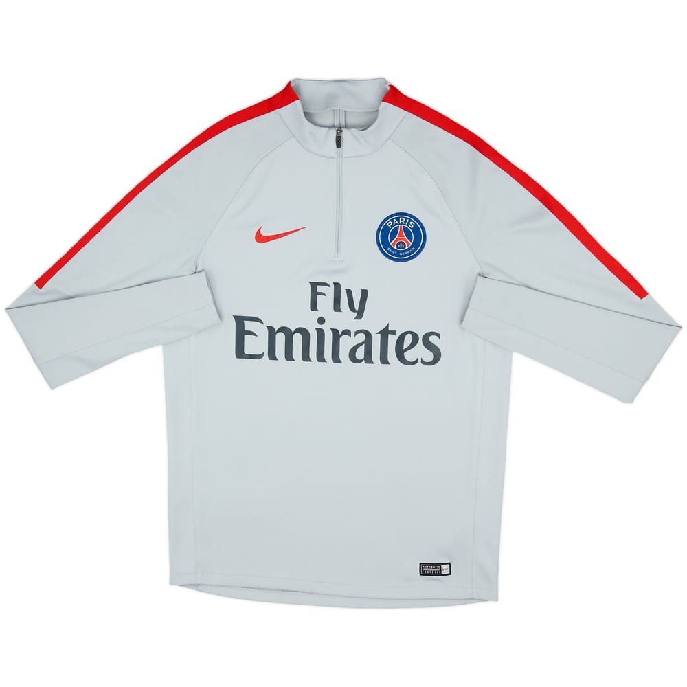 2017-18 Paris Saint-Germain Nike 1/4 Zip Drill Top - 9/10 - (M)