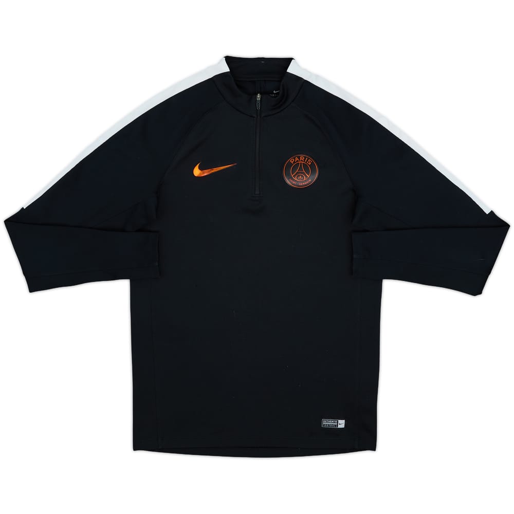 2016-17 Paris Saint-Germain Nike 1/4 Zip Drill Top - 8/10 - (S)