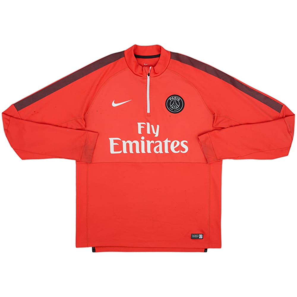 2015-16 Paris Saint-Germain Nike 1/4 Zip Drill Top - 4/10 - (L)