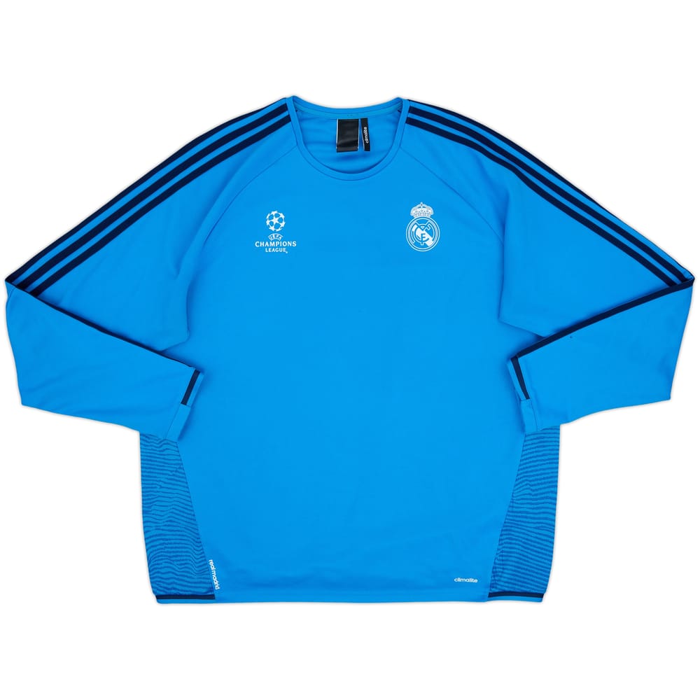2015-16 Real Madrid CL adidas Drill Top - 8/10 - (XXL)
