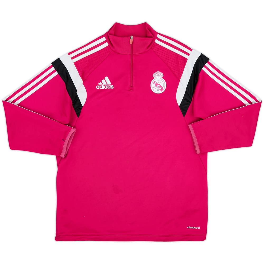 2014-15 Real Madrid adidas 1/4 Zip Drill Top - 8/10 - (S)