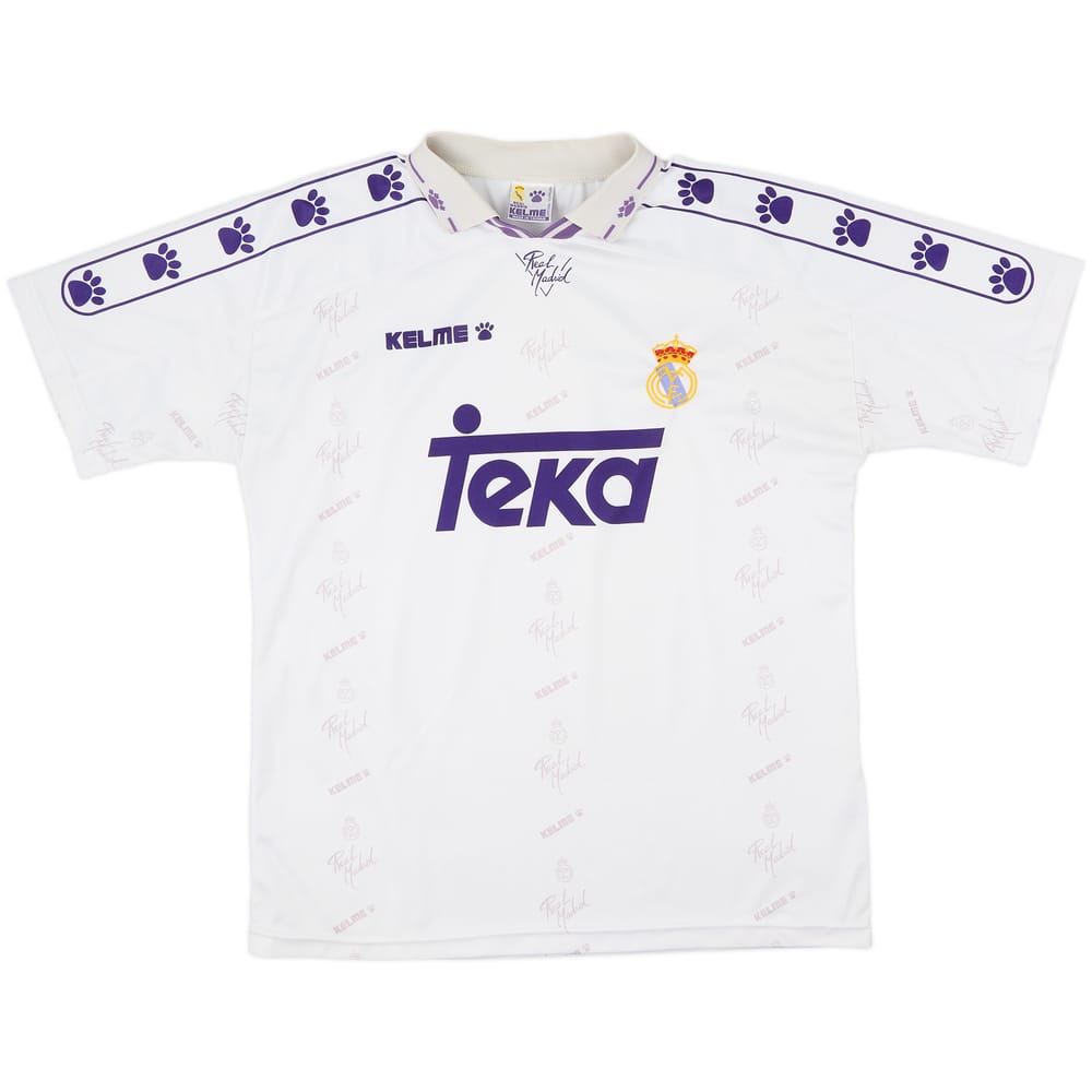 1994-96 Real Madrid Home Shirt - 8/10 - (XL)