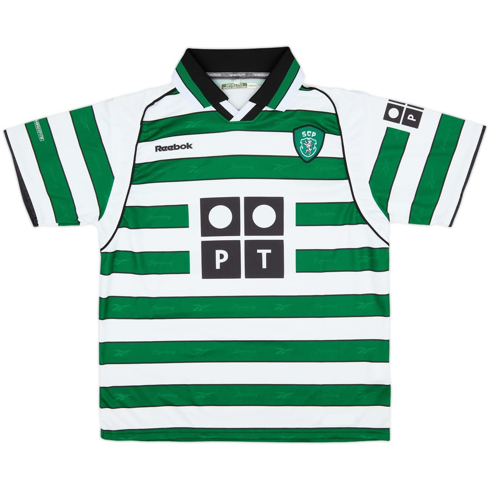 2001-02 Sporting CP Home Shirt - 9/10 - (L.Boys)