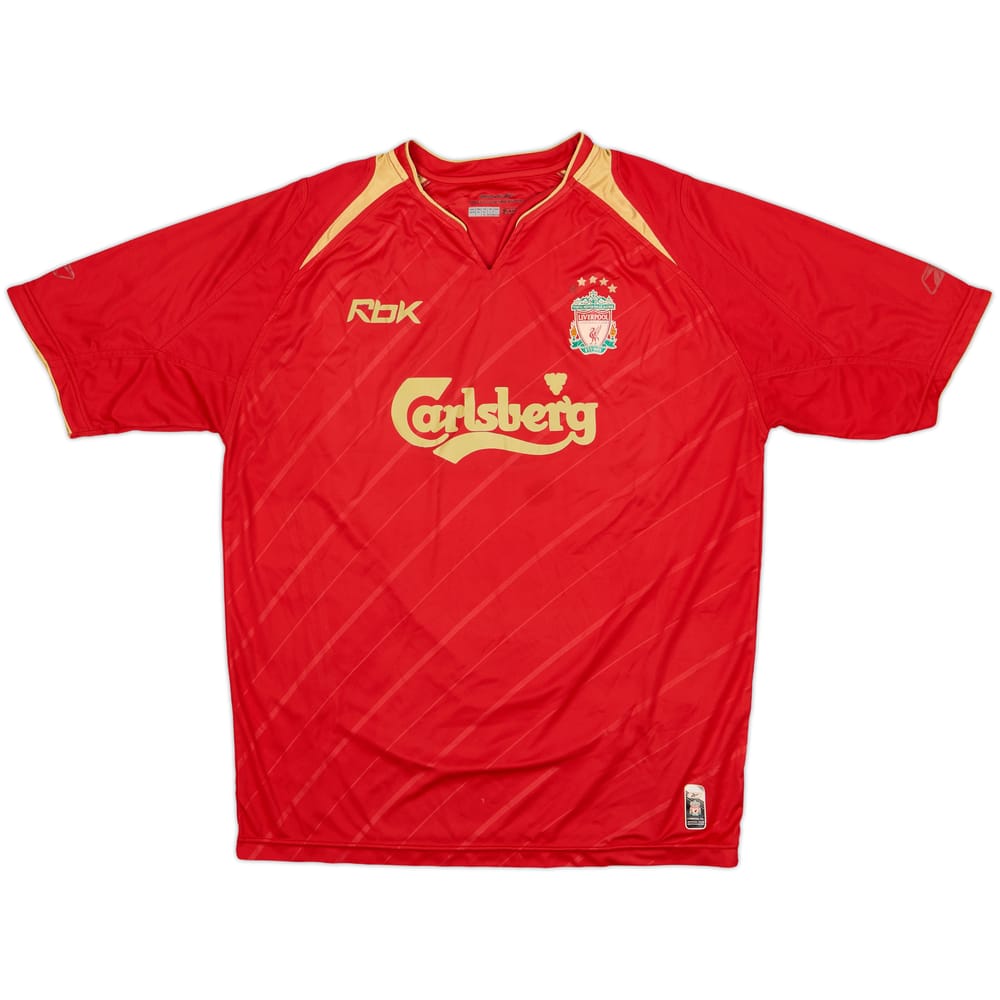 2005-06 Liverpool CL Home Shirt - 5/10 - (L)