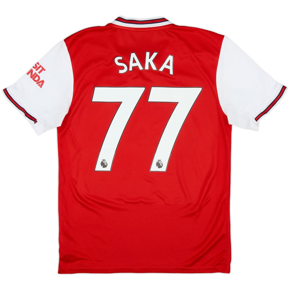 2019-20 Arsenal Home Shirt Saka #77 - 7/10 - (S)