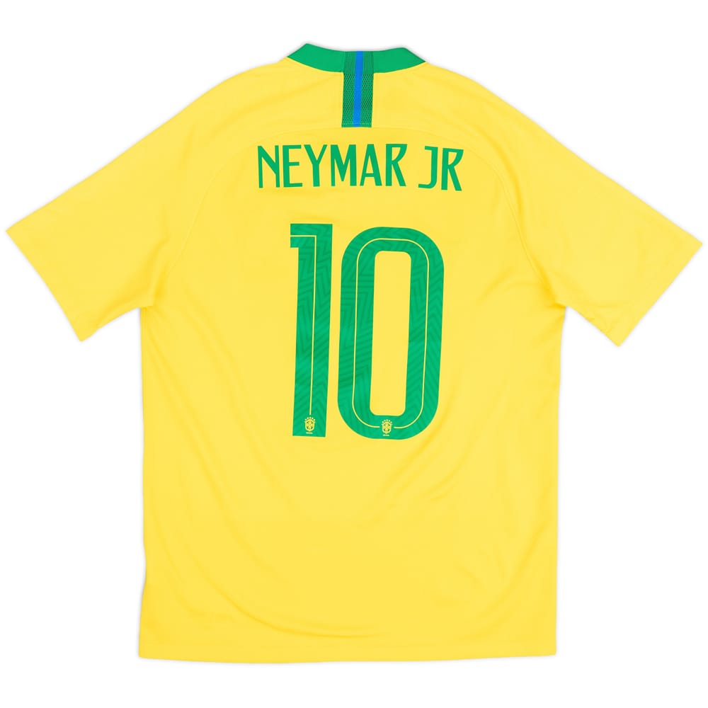 2018-19 Brazil Home Shirt Neymar Jr #10 - 8/10 - (M)