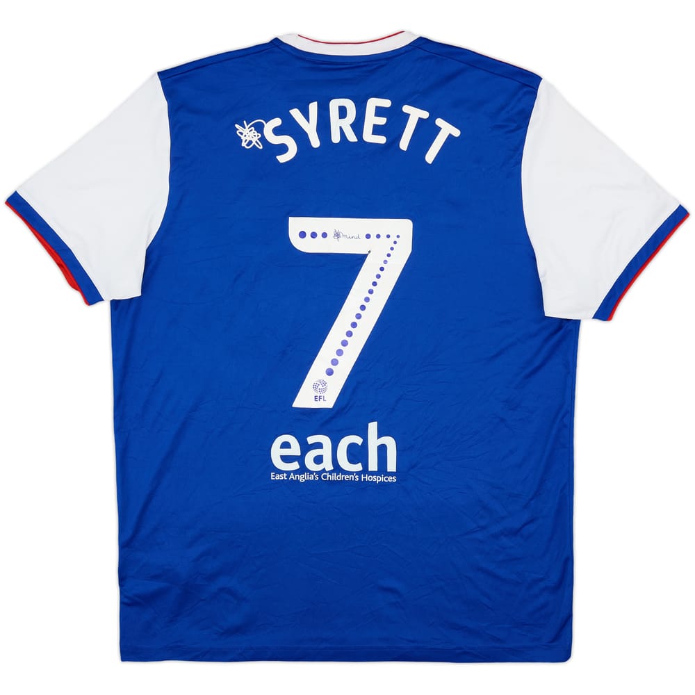2018-19 Ipswich Home Shirt Syrett #7 - 6/10 - (L)