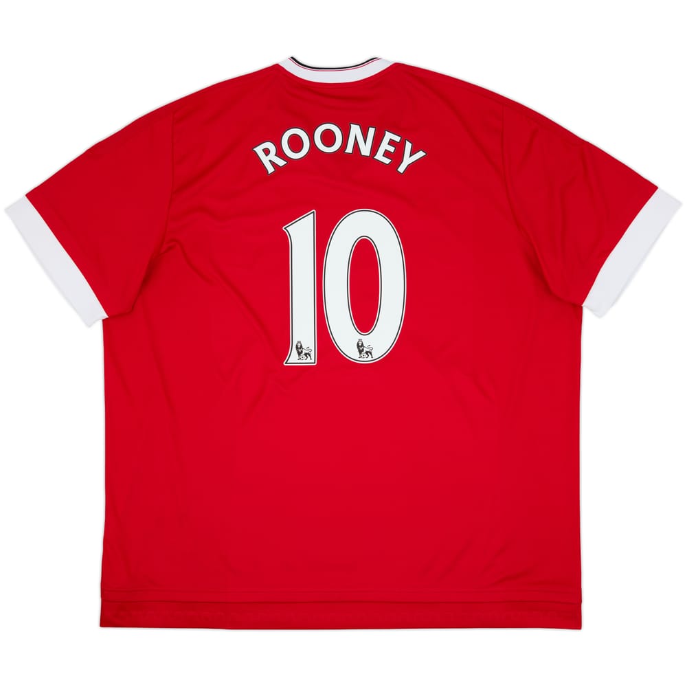 2015-16 Manchester United Home Shirt Rooney #10 - 8/10 - (3XL)