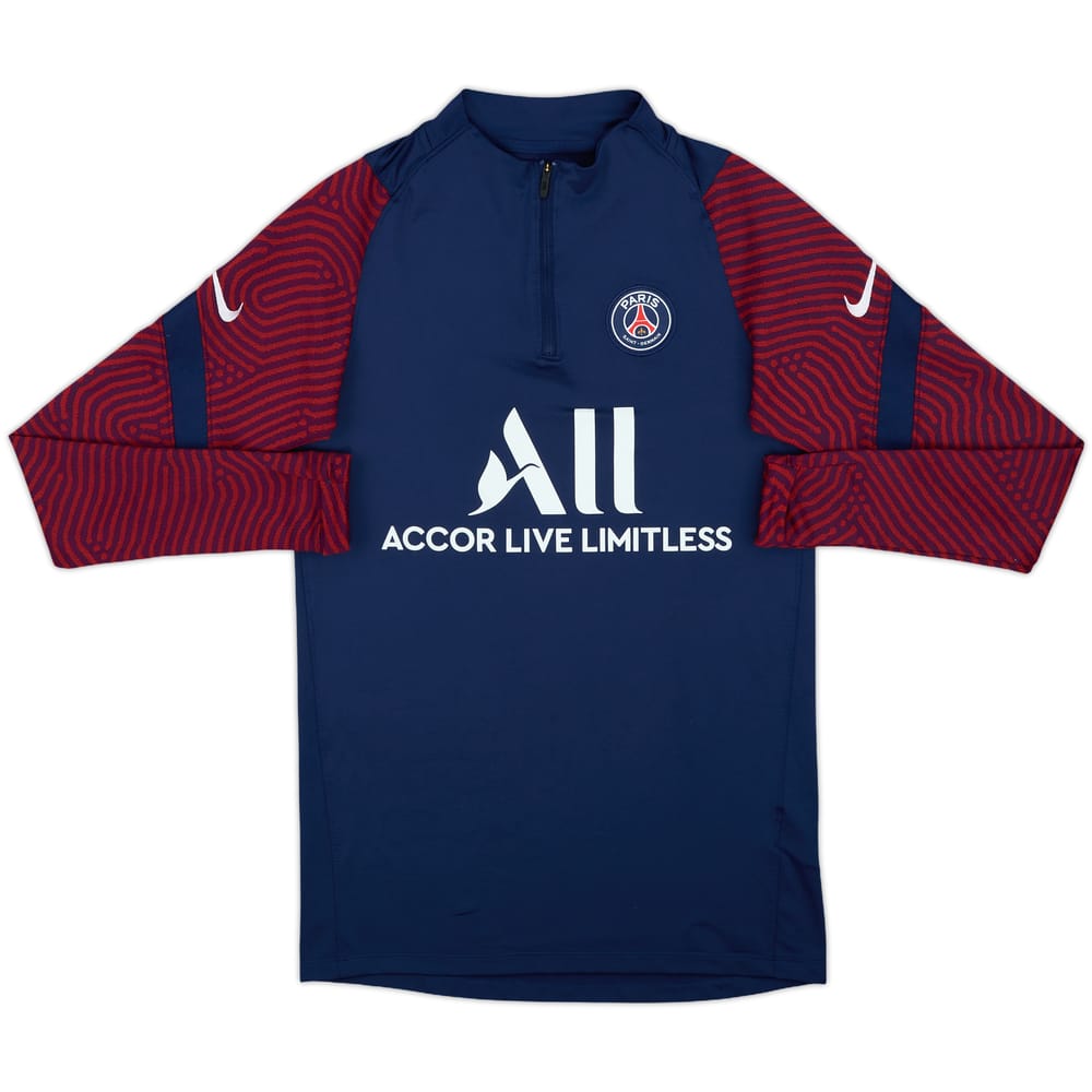 2020-21 Paris Saint-Germain Nike 1/4 Zip Drill Top - 8/10 - (S)