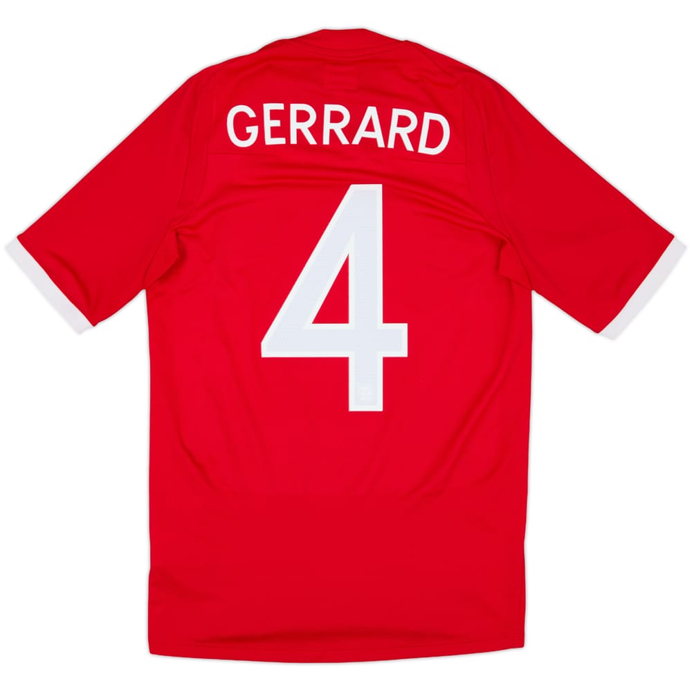 2010-11 England Away Shirt Gerrard #4 - 8/10 - (XS)