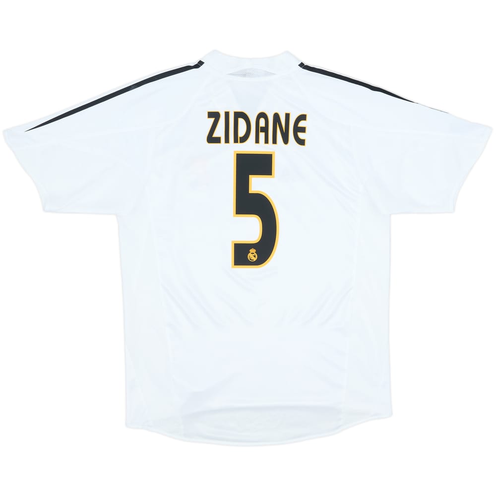2004-05 Real Madrid Home Shirt Zidane #5 - 9/10 - (M)