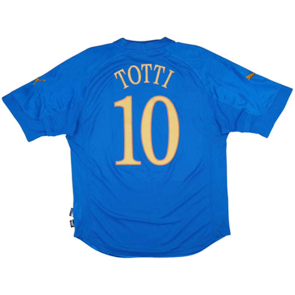 2004-06 Italy Home Shirt Totti #10 - 8/10 - (L)