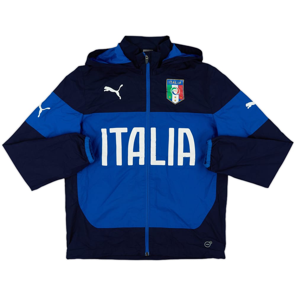 2014-15 Italy Puma Hooded Rain Jacket - 5/10 - (XL.Boys)
