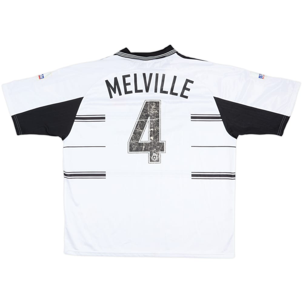 2000-01 Fulham Match Issue Home Shirt Melville #4