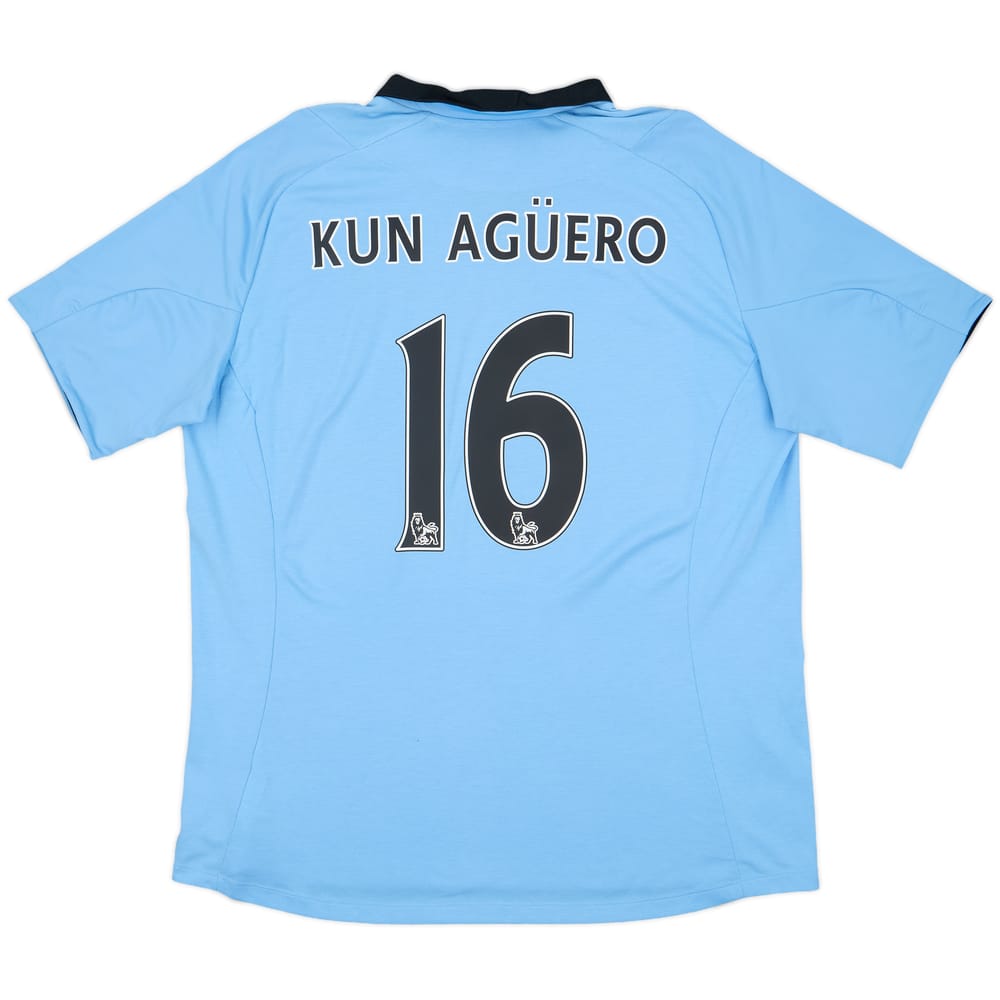 2012-13 Manchester City Home Shirt Kun Aguero #16 - 8/10 - (XL)