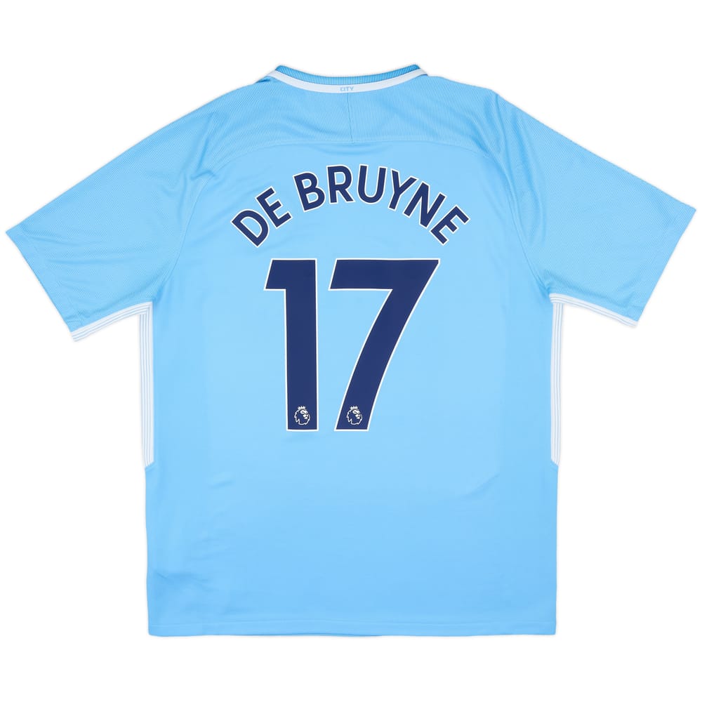 2017-18 Manchester City Home Shirt De Bruyne #17 - 10/10 - (L)