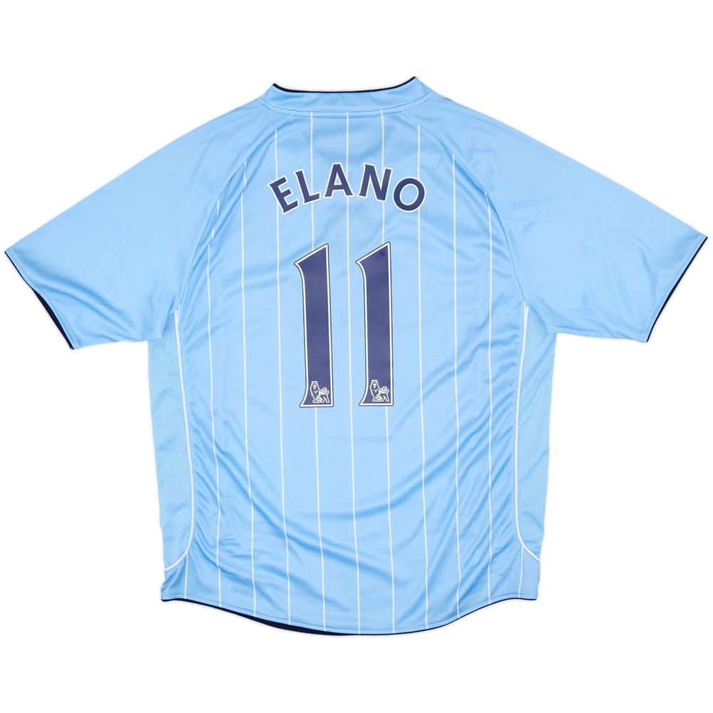 2007-08 Manchester City Home Shirt Elano #11 - 8/10 - (XL)