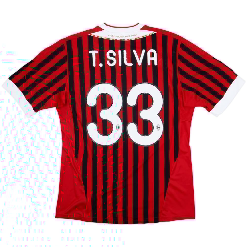 2011-12 AC Milan Home Shirt T.Silva #33 - 5/10 - (L)