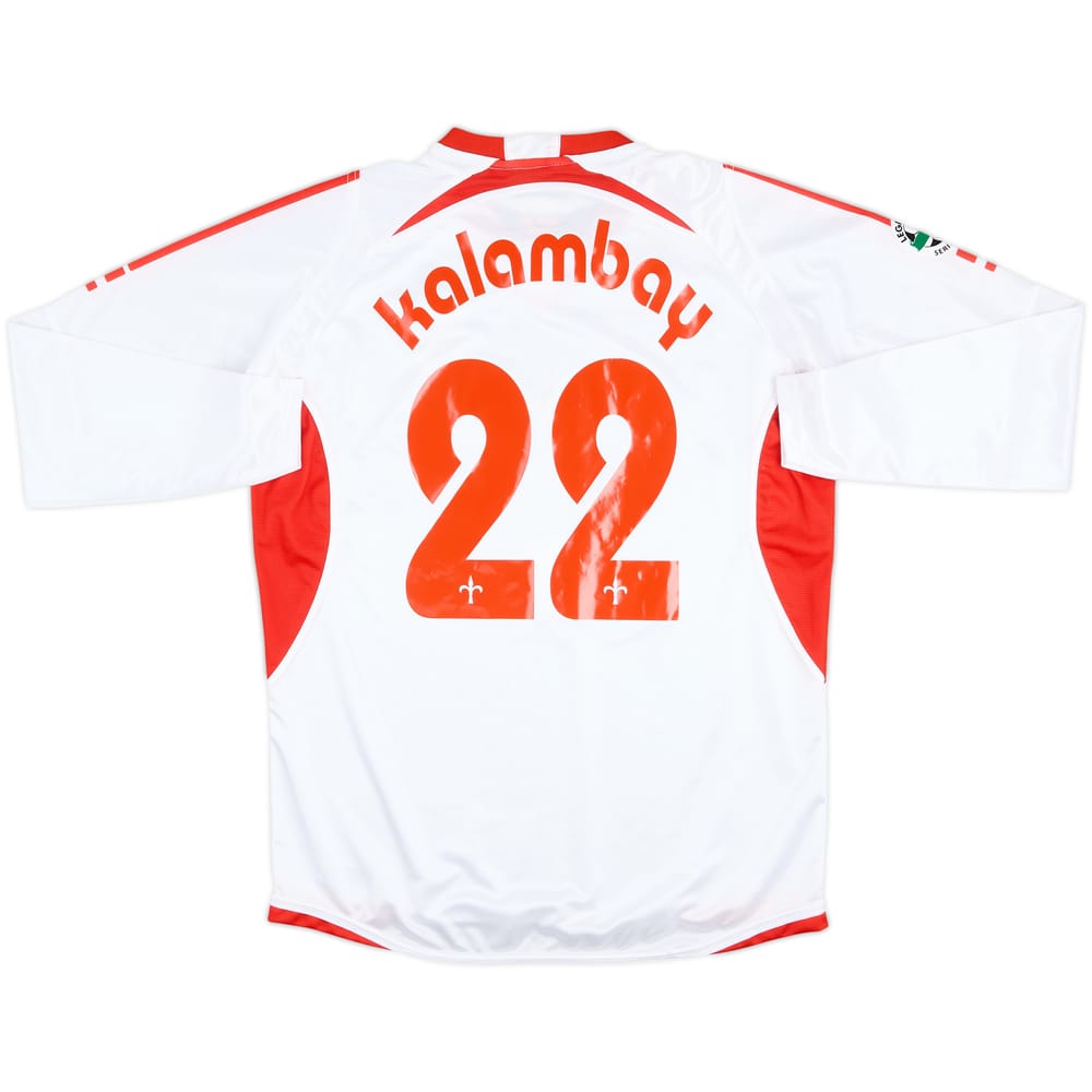 2006-07 Triestina Match Issue Away L/S Shirt Kalambay #22