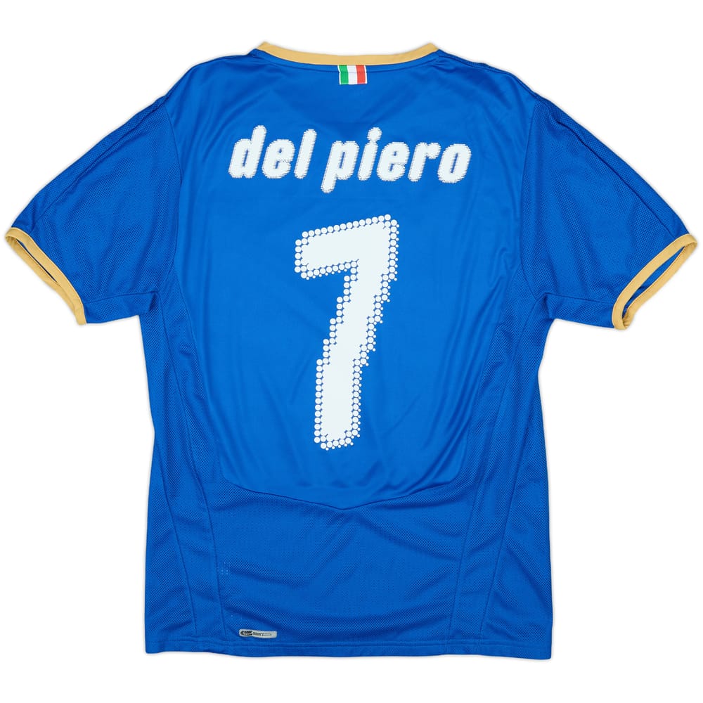 2007-08 Italy Home Shirt Del Piero #7 - 8/10 - (S)