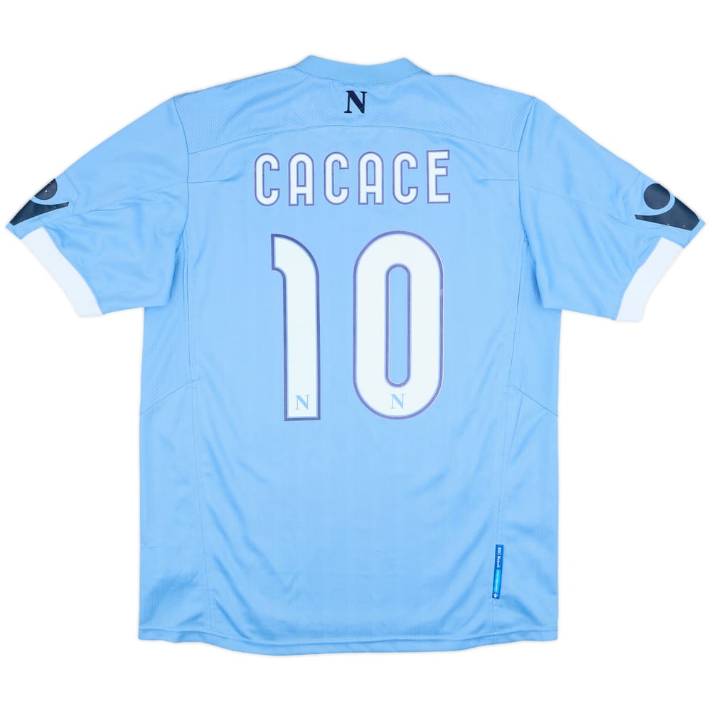 2010-11 Napoli Home Shirt Cacace #10 - 3/10 - (L)