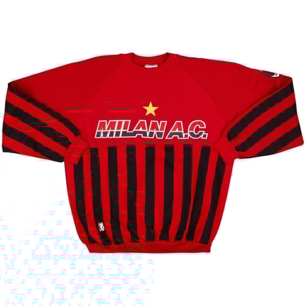 1990-91 AC Milan Le Felipe Dei Grandi Sweat Top - 8/10 - (M)