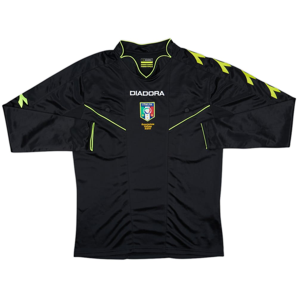 2013-15 Italy Diadora Referee L/S Shirt - 8/10 - (S)