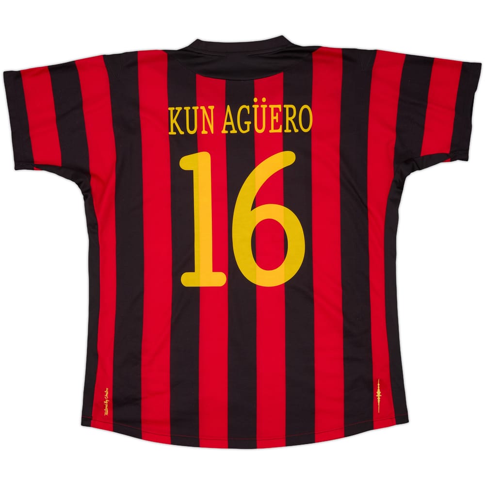 2011-12 Manchester City Away Shirt Kun Aguero #16 - 8/10 - (L)