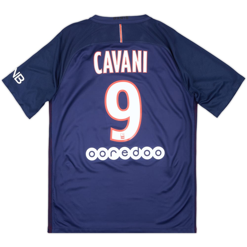 2016-17 Paris Saint-Germain Home Shirt Cavani #9 - 7/10 - (M)