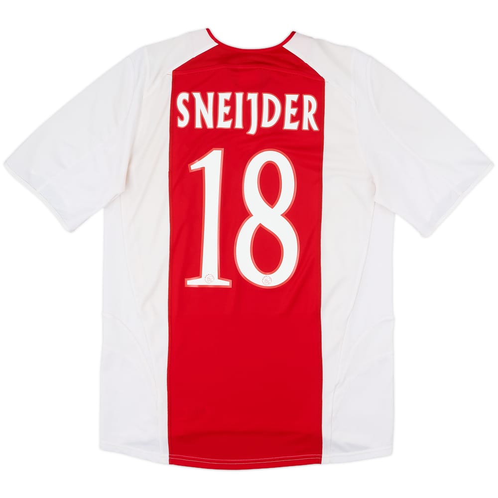 2005-06 Ajax Home Shirt Sneijder #18 - 8/10 - (M)