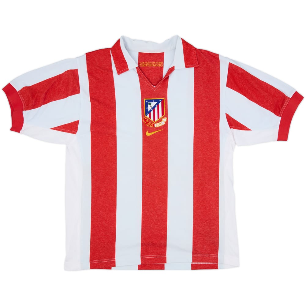 2003-04 Atletico Madrid Centenary Home Shirt - 8/10 - (S)