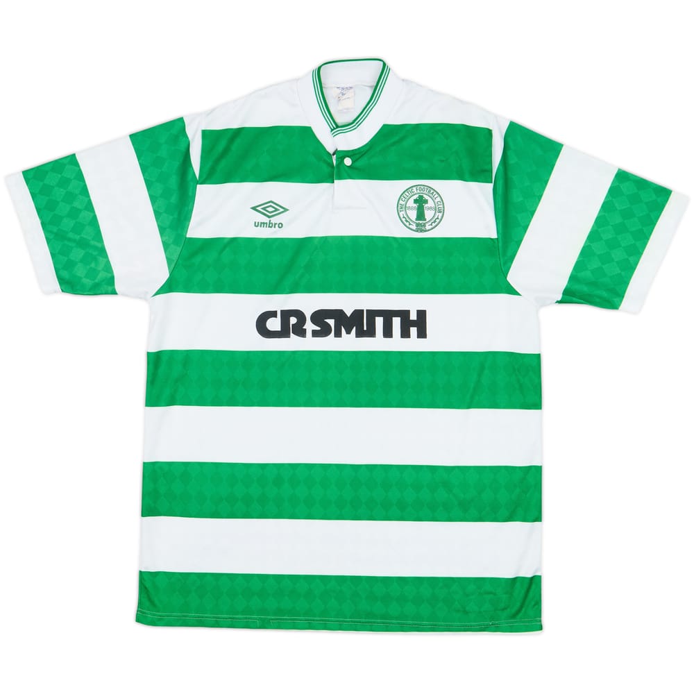1987-89 Celtic Centenary Home Shirt - 8/10 - (M)