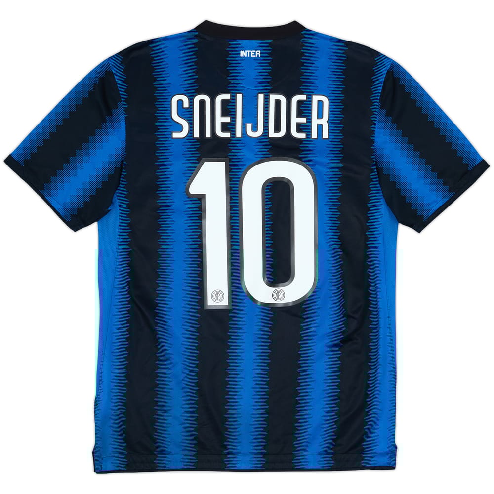2010-11 Inter Milan Home Shirt Sneijder #10 - 8/10 - (M)