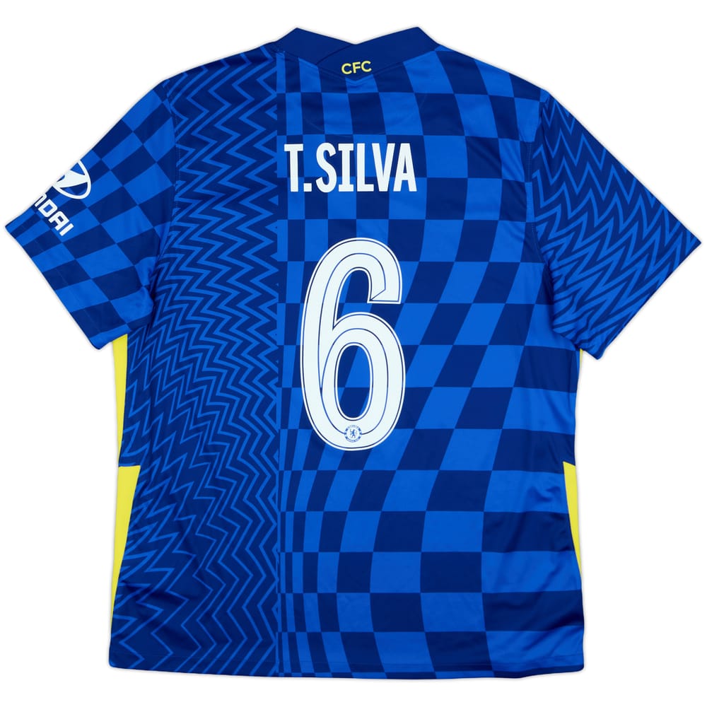 2021-22 Chelsea Home Shirt T.Silva #6 - 8/10 - (XL)