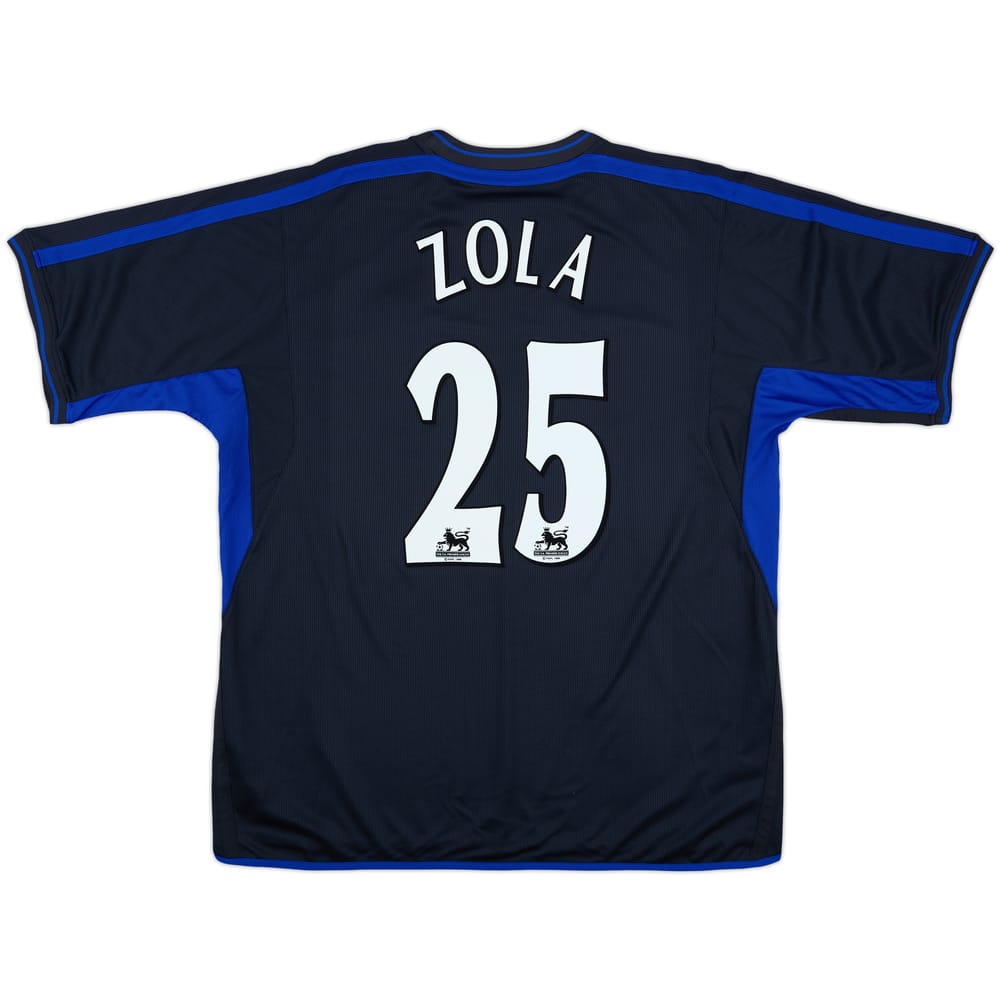 2002-04 Chelsea Away Shirt Zola #25 - 8/10 - (XXL)