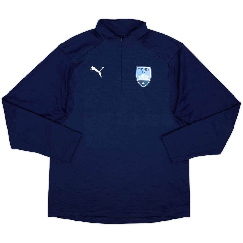 2017-18 Sydney FC Puma 1/4 Zip Drill Top - 10/10 - (XL)
