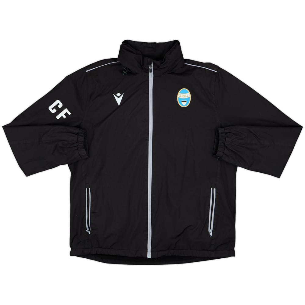 2017-18 SPAL Staff Issue Macron Hooded Rain Jacket CF - 8/10 - (XXL)