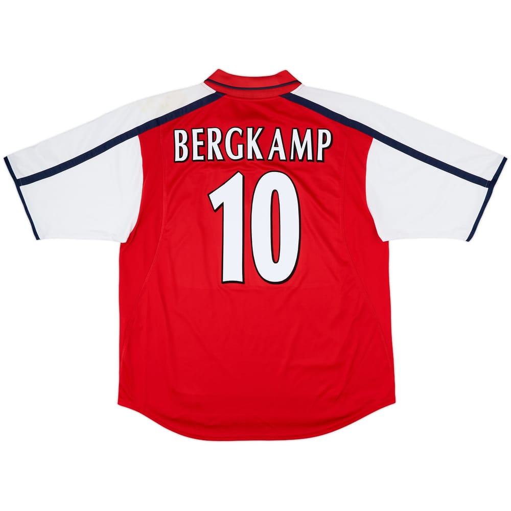 2000-02 Arsenal Home Shirt Bergkamp #10 - 8/10 - (XL)