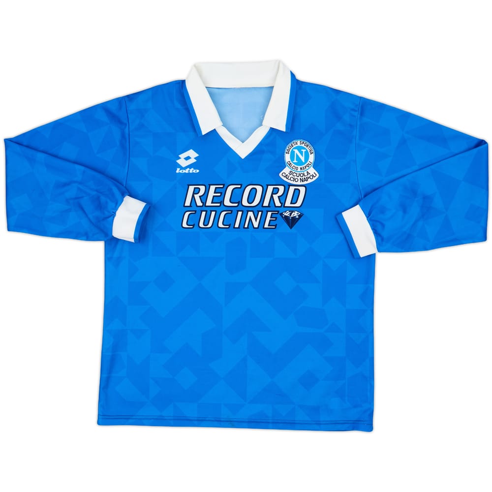 1994-96 Napoli 'Scuola Calcio' Home L/S Shirt - 8/10 - (Y)