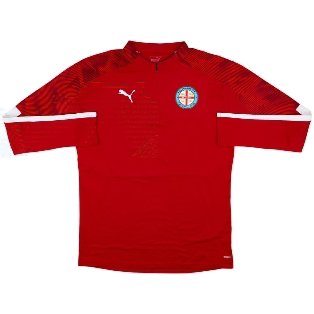 2018-19 Melbourne City 1/4 Zip Training Top - 8/10 - (L)