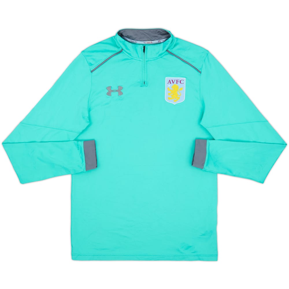 2017-18 Aston Villa Under Armour 1/4 Zip Drill Top - 7/10 - (S)