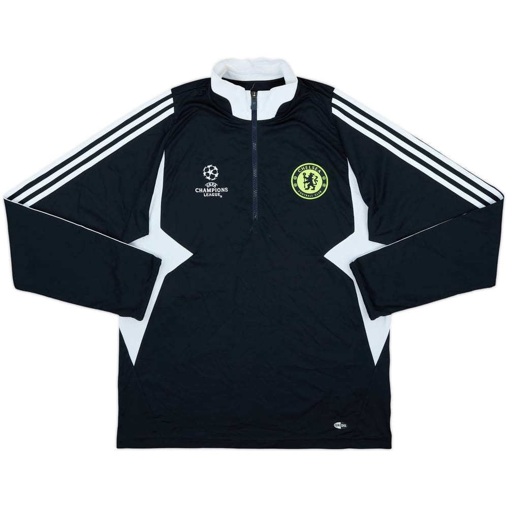 2007-08 Chelsea adidas CL 1/4 Zip Drill Top - 7/10 - (L/XL)