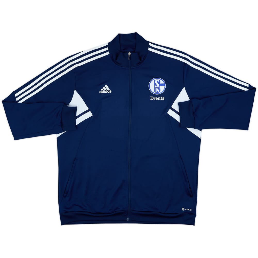 2022-23 Schalke Event Staff adidas Track Jacket - 10/10 - (XXL)
