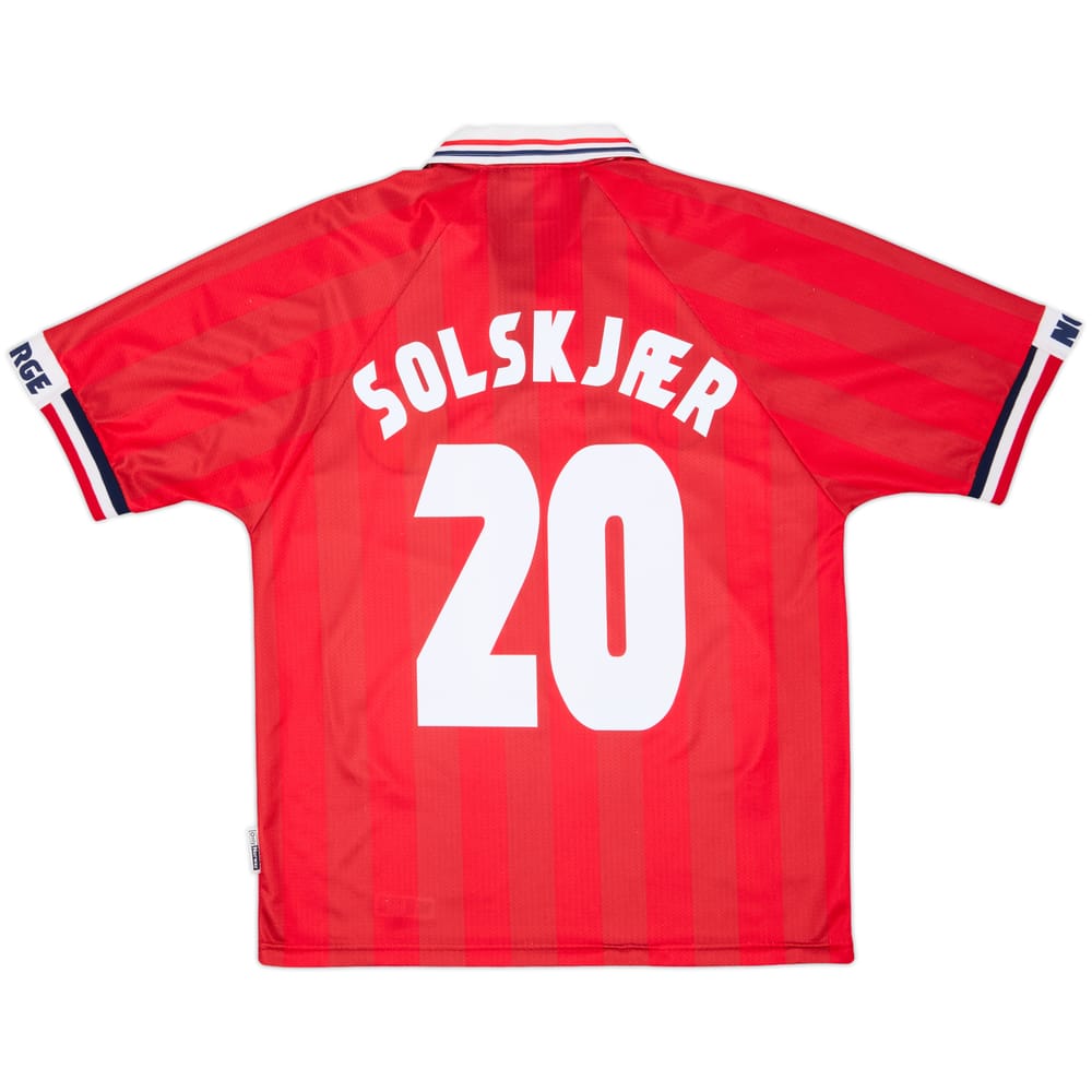 1998-00 Norway Home Shirt Solskjaer #20 - 8/10 - (M)