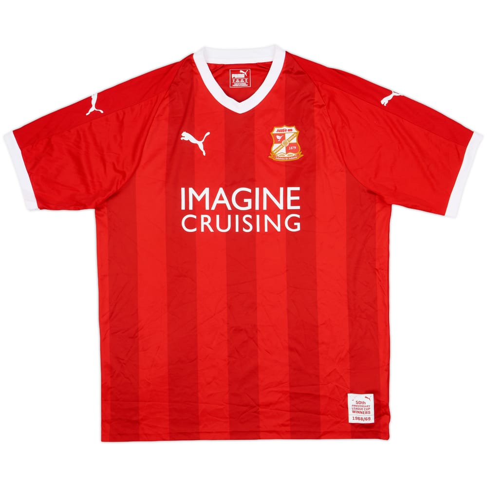 2018-19 Swindon Home Shirt - 8/10 - (XL)