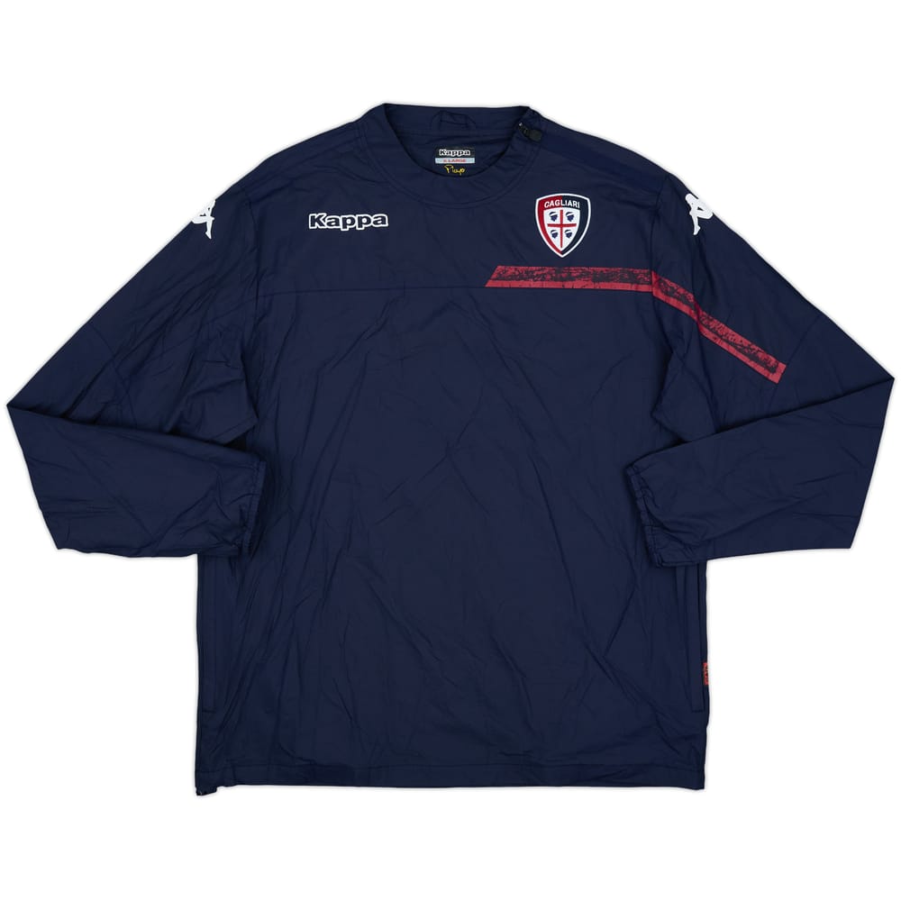 2015-16 Cagliari Kappa 1/4 Zip Drill Top - 5/10 - (XL)